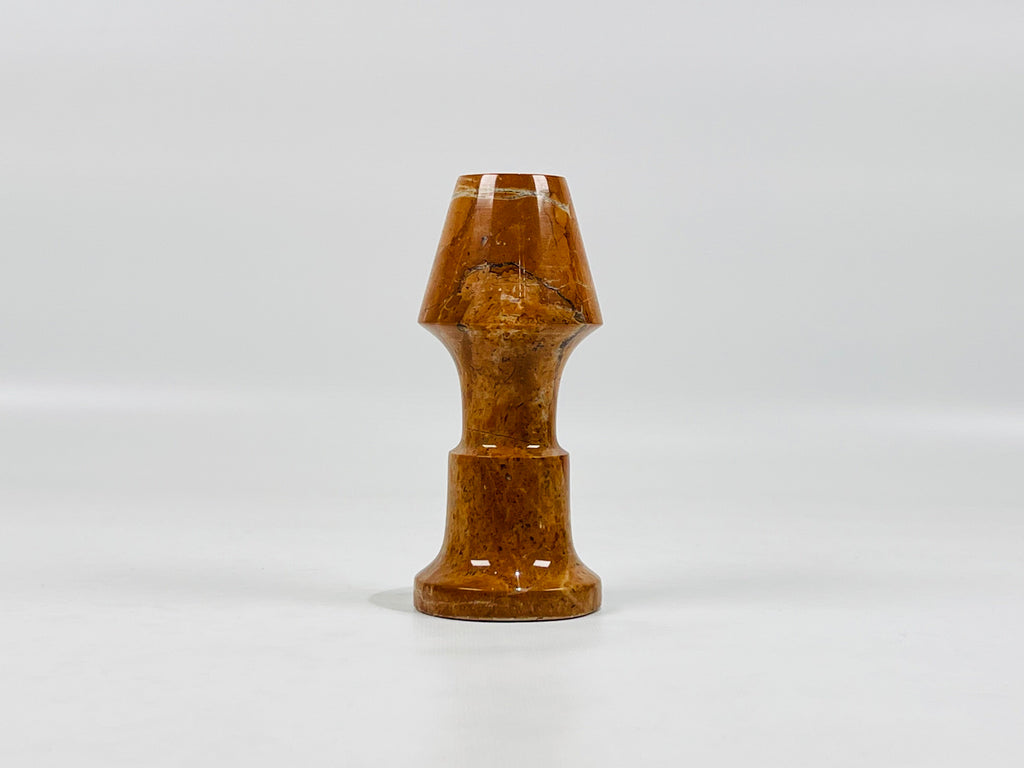 Cone Head Rare Alicante Marble Candle Stand