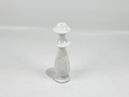 Ringed Bulb Candle Stand - Gray