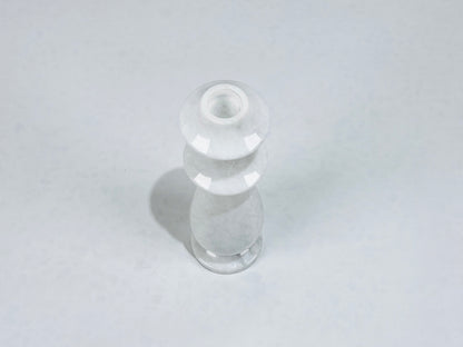 Ringed Bulb Candle Stand - Gray