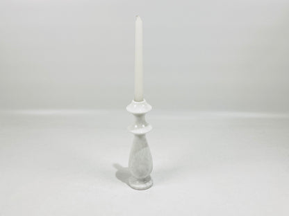 Ringed Bulb Candle Stand - Gray