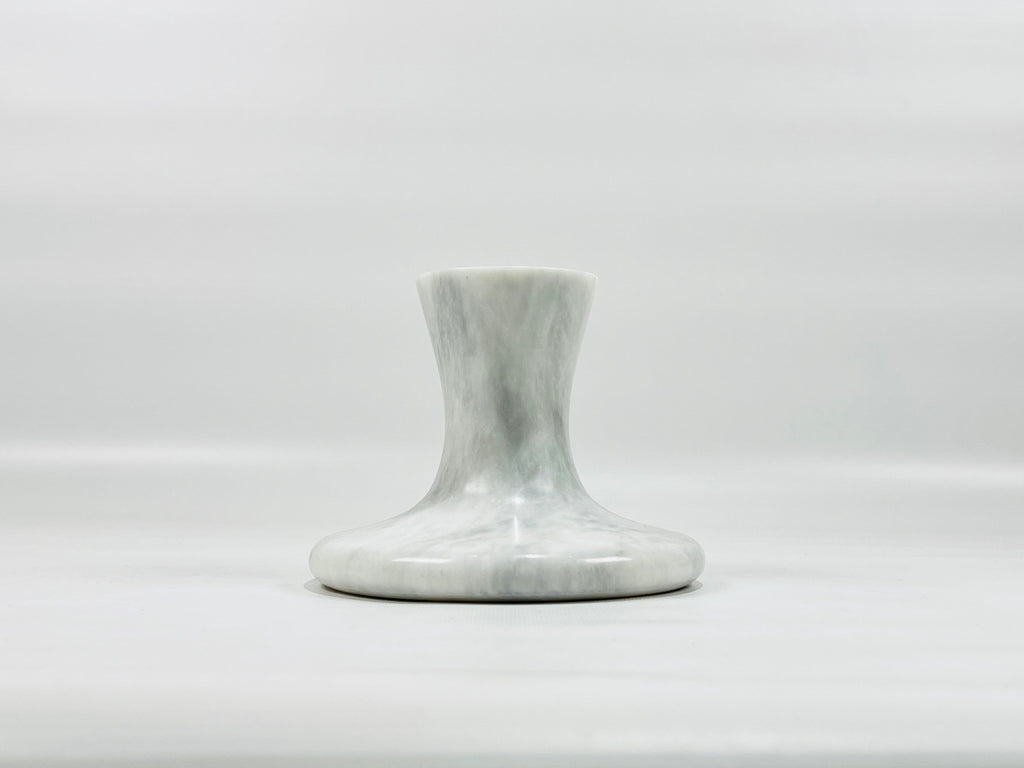 Stump Light Grey Marble Candle Stand