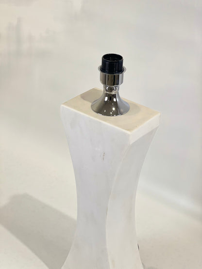 Hourglass Table Lamp - White