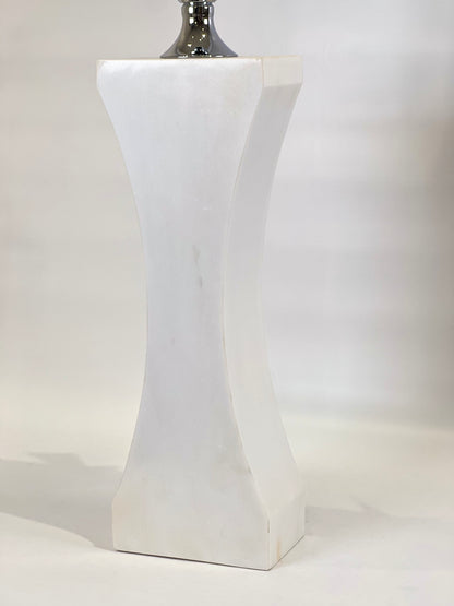 Hourglass Table Lamp - White