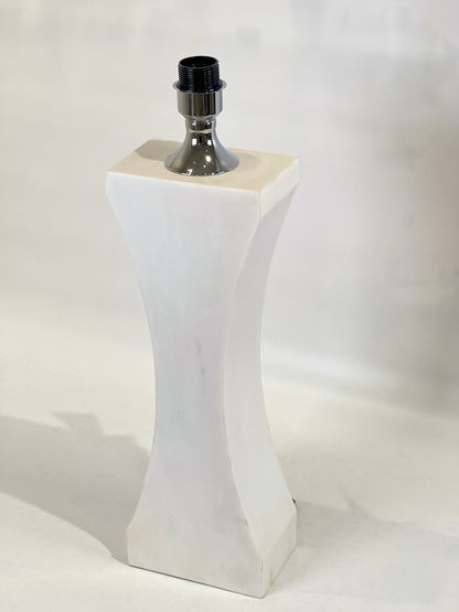 Hourglass Table Lamp - White