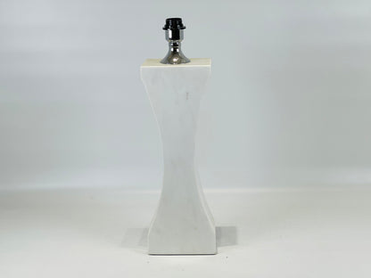 Hourglass Table Lamp - White