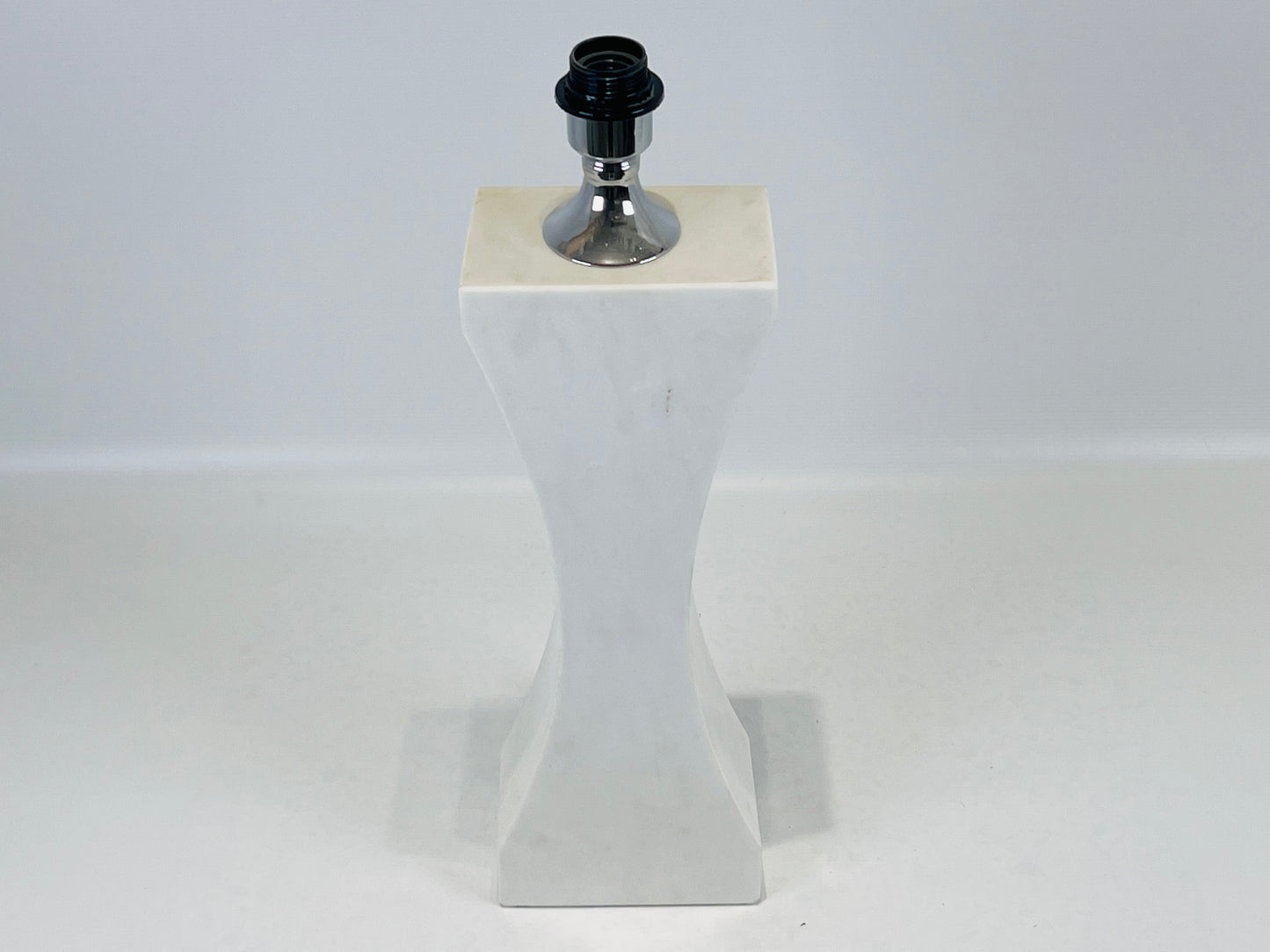 Hourglass Table Lamp - White