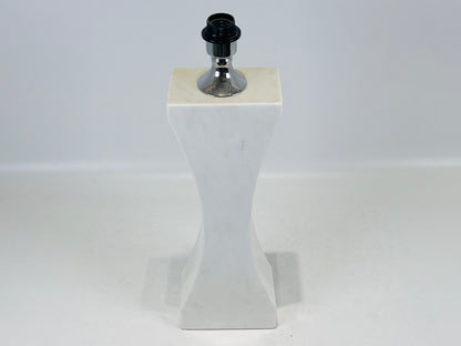 Hourglass Table Lamp - White