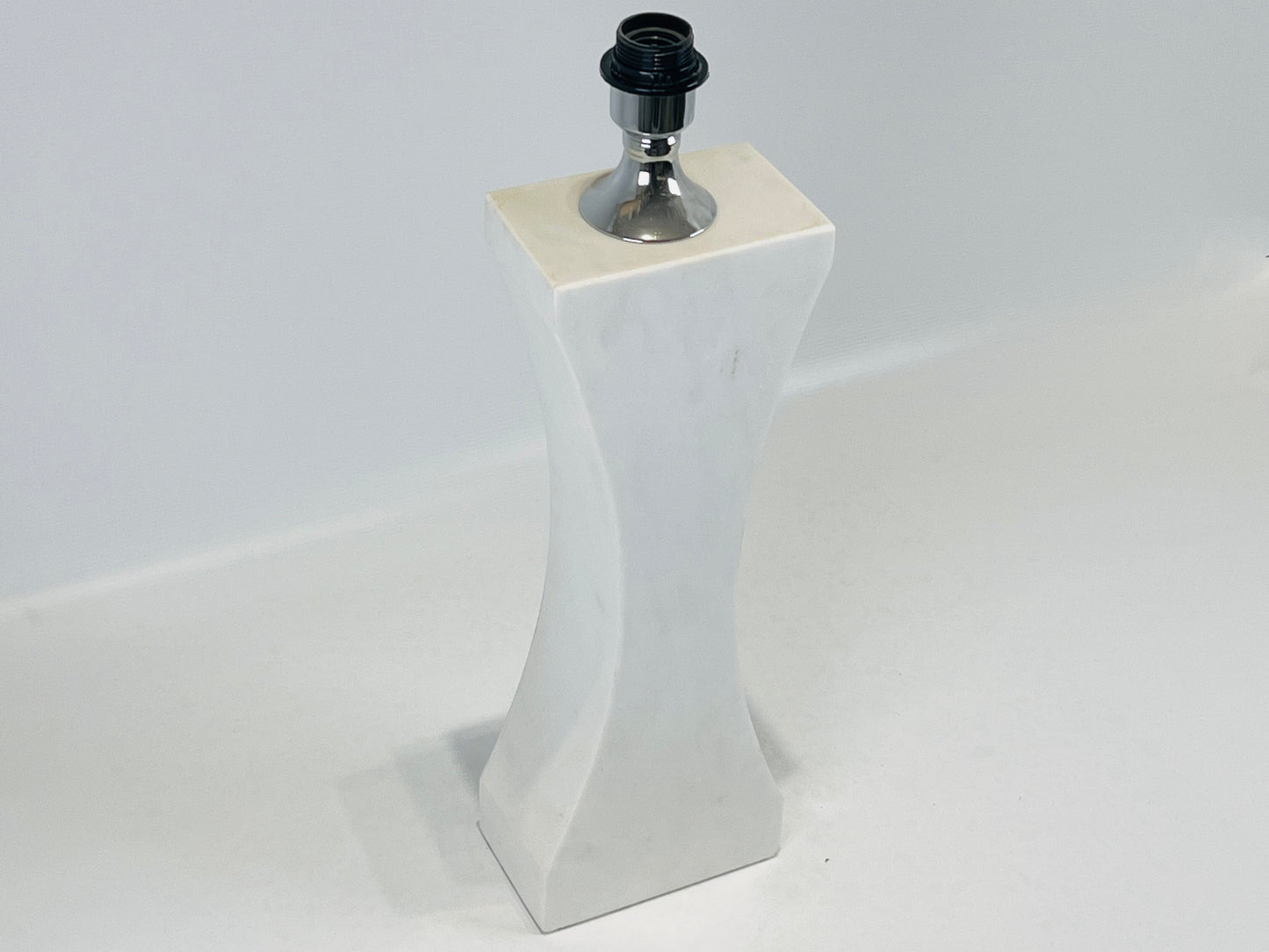 Hourglass Table Lamp - White
