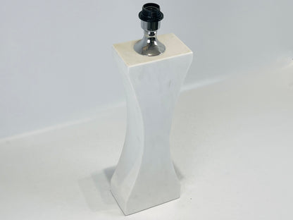 Hourglass Table Lamp - White