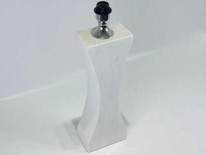 Hourglass Table Lamp - White