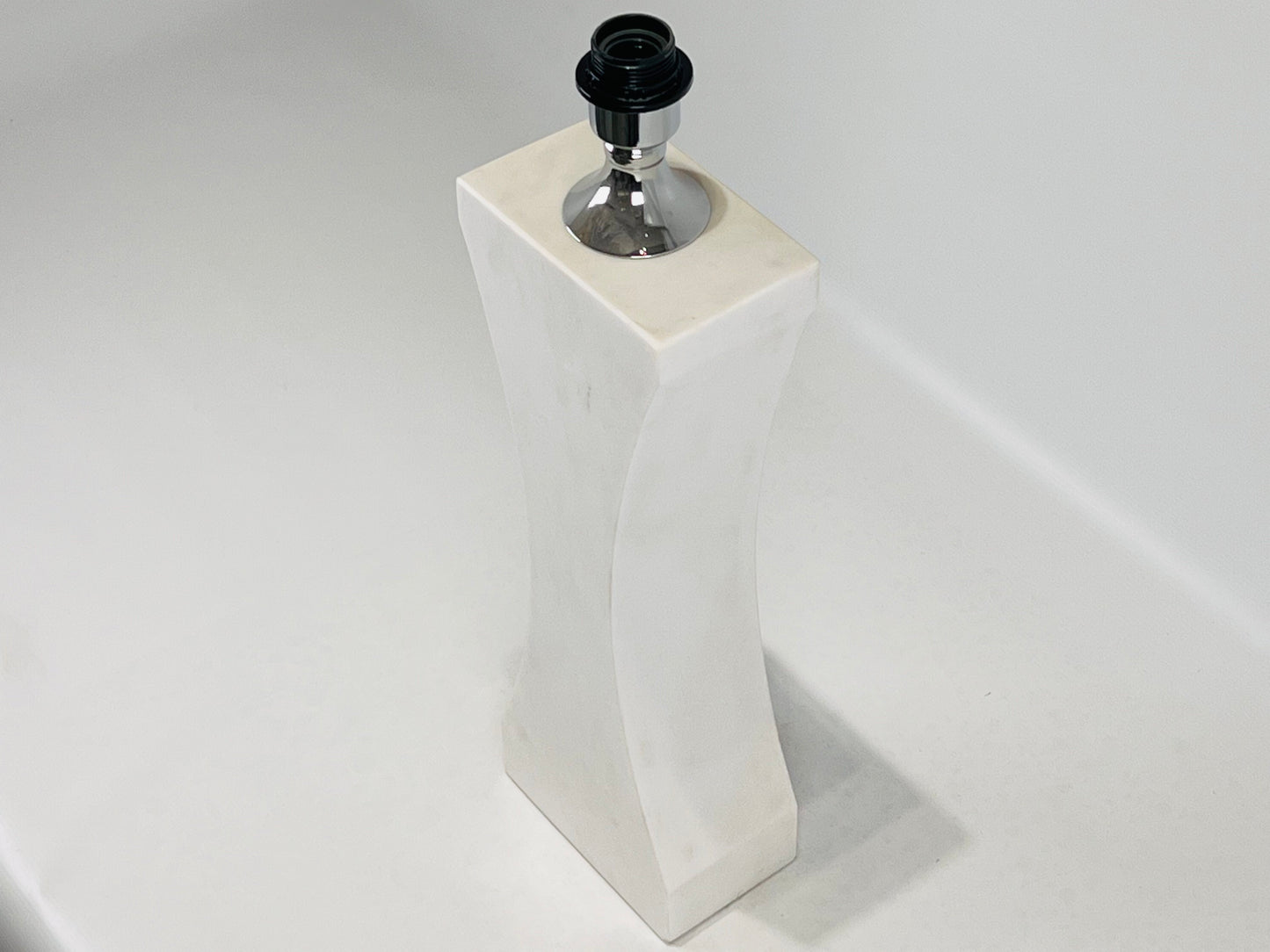 Hourglass Table Lamp - White