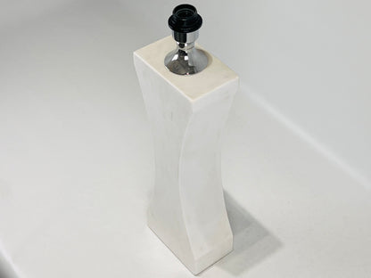 Hourglass Table Lamp - White