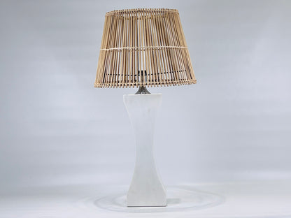 Hourglass Table Lamp - White