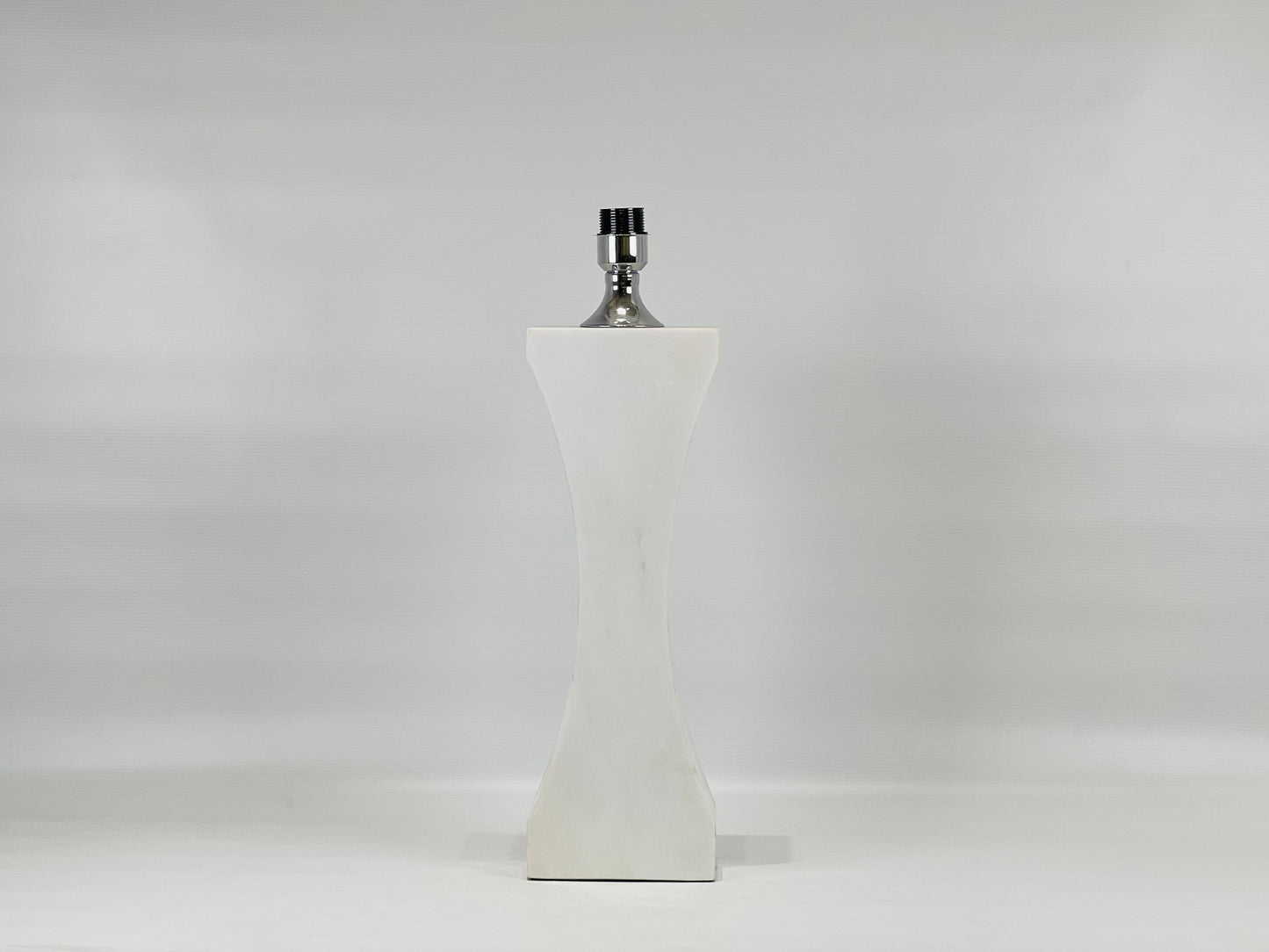 Hourglass Table Lamp - White