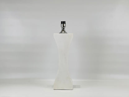 Hourglass Table Lamp - White