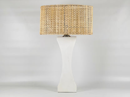 Hourglass Table Lamp - White