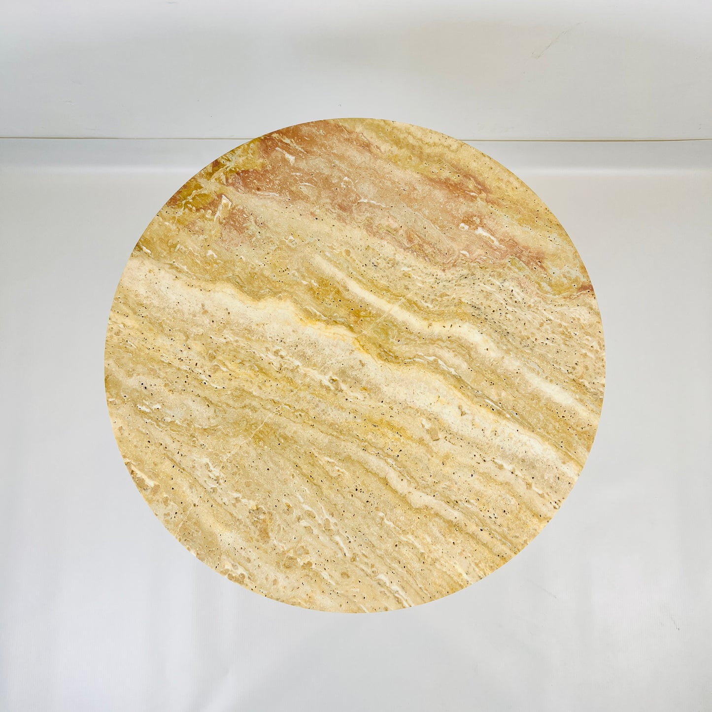 Minimalist Travertine Side Table