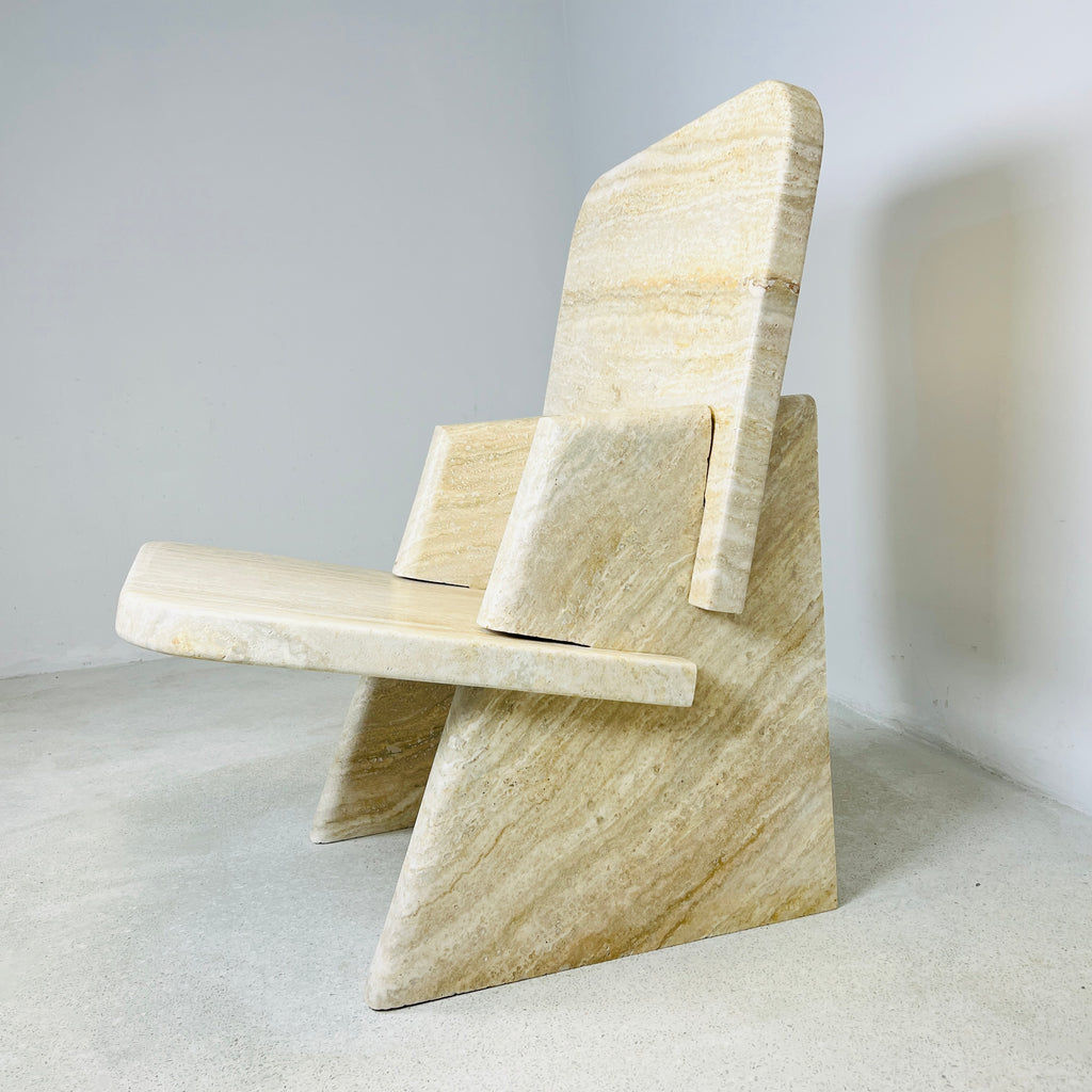 Travertine Throne Chair (CH07)