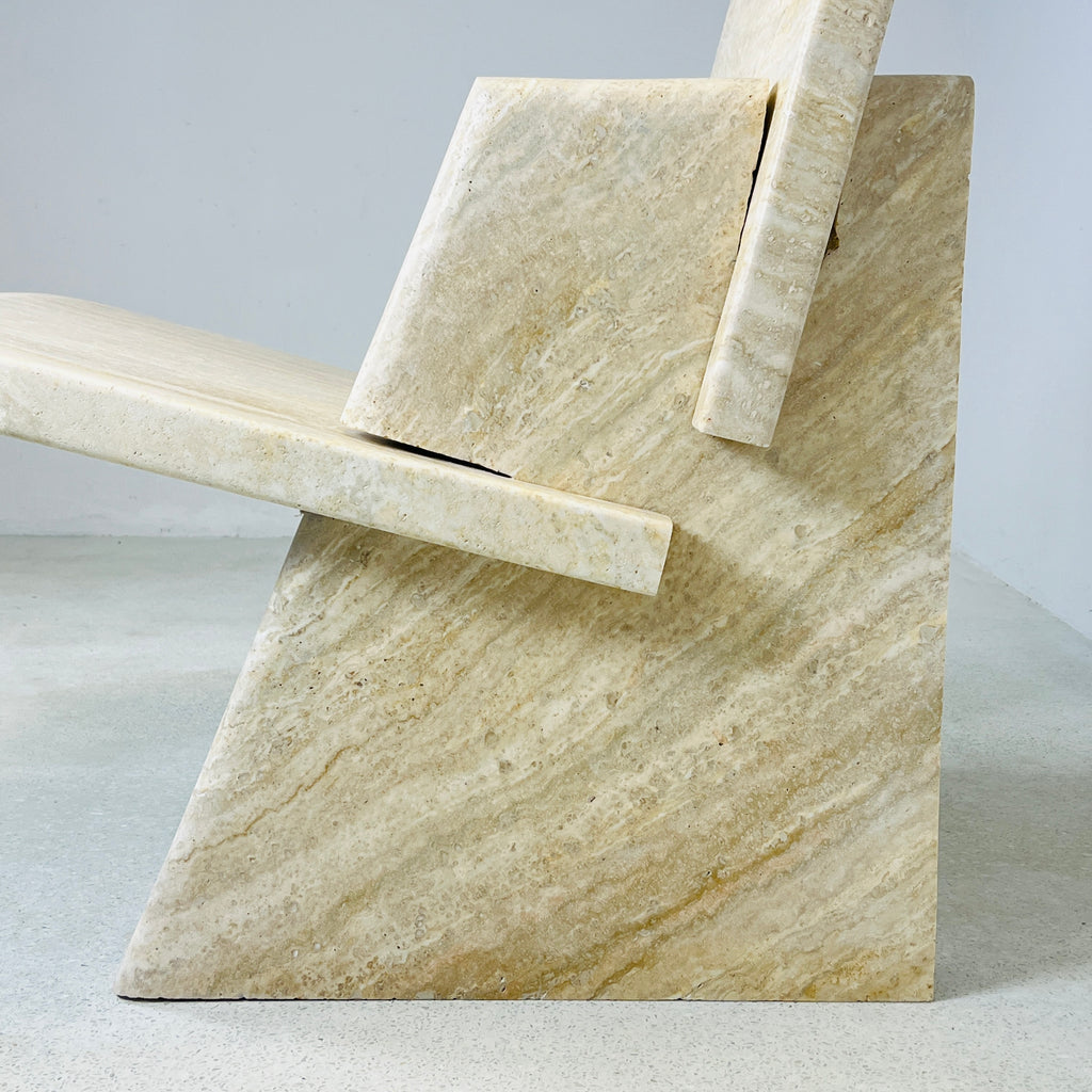 Travertine Throne Chair (CH07)