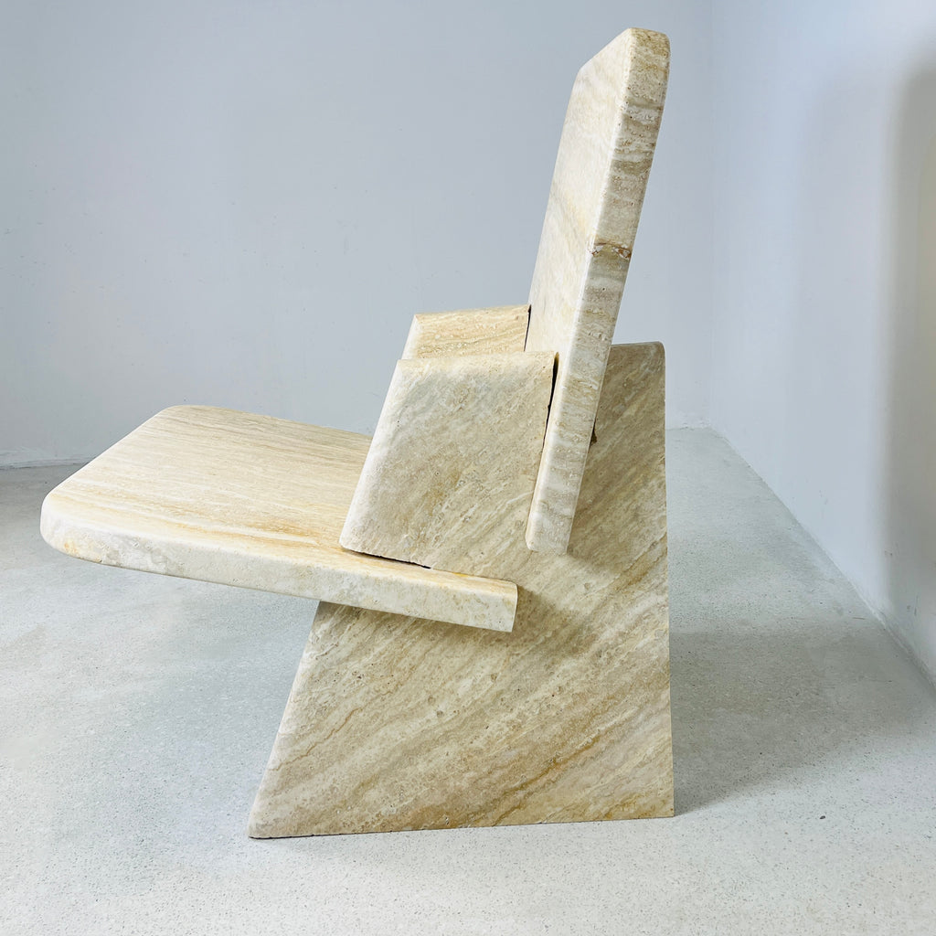 Travertine Throne Chair (CH07)