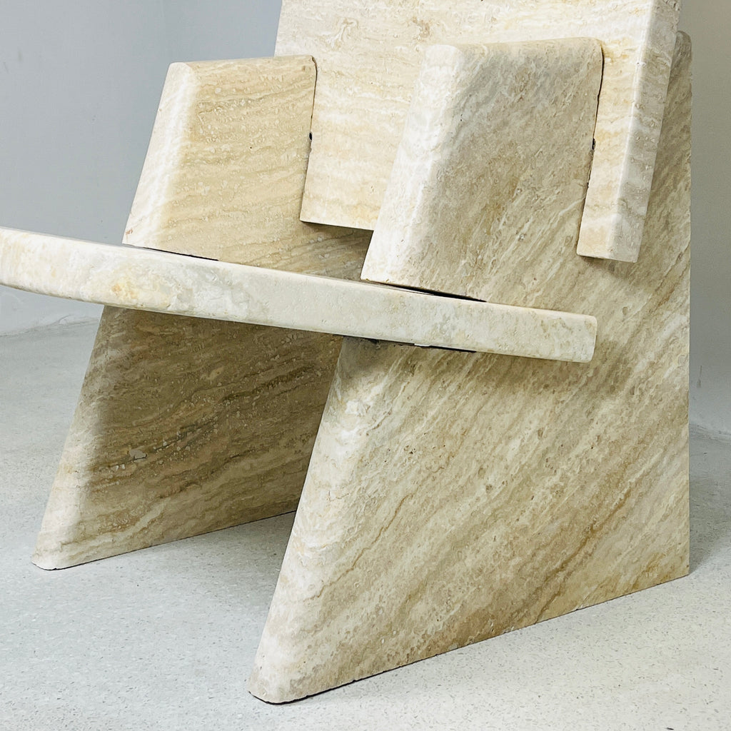 Travertine Throne Chair (CH07)