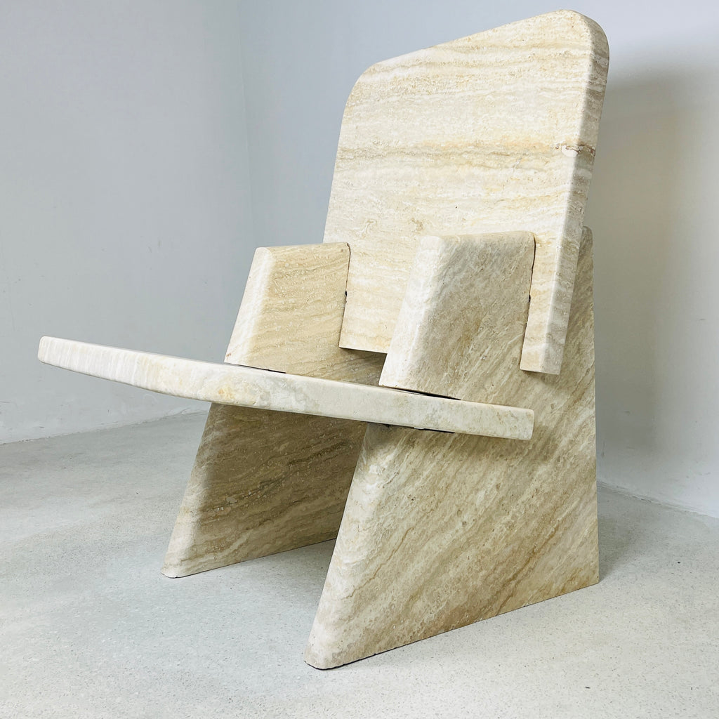 Travertine Throne Chair (CH07)