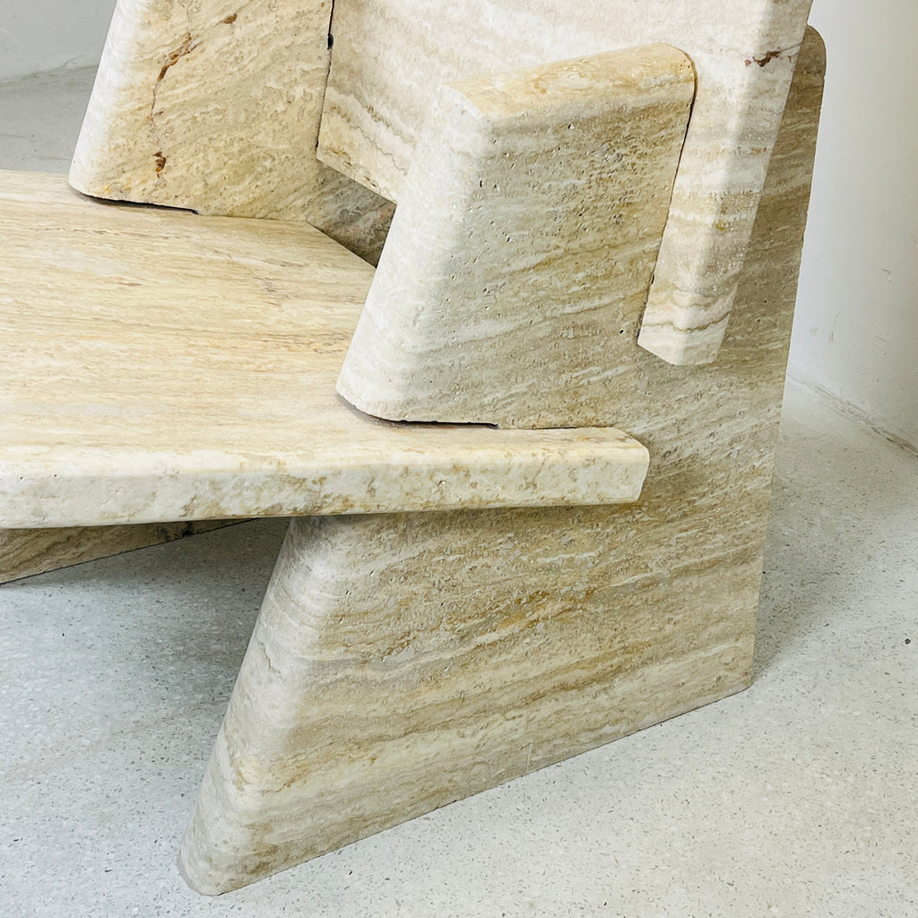 Travertine Throne Chair (CH08)