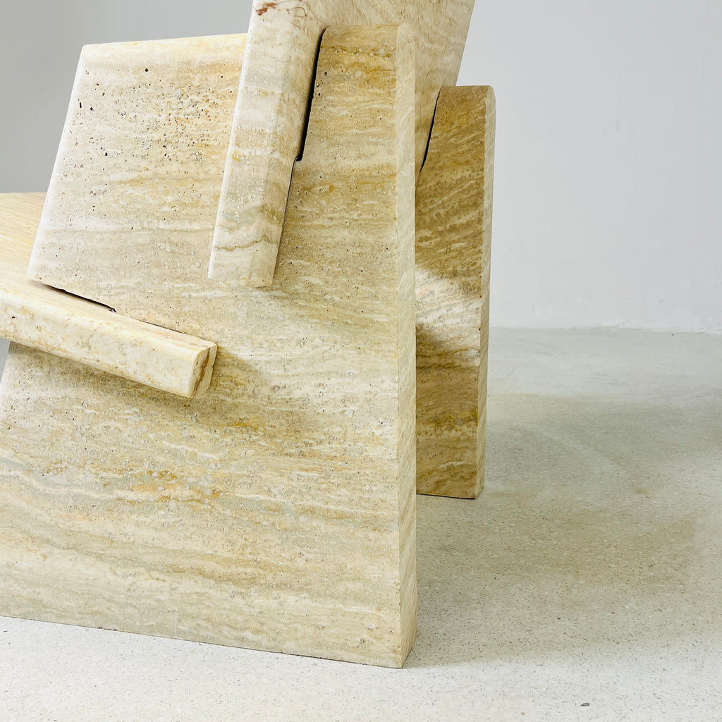 Travertine Throne Chair (CH08)