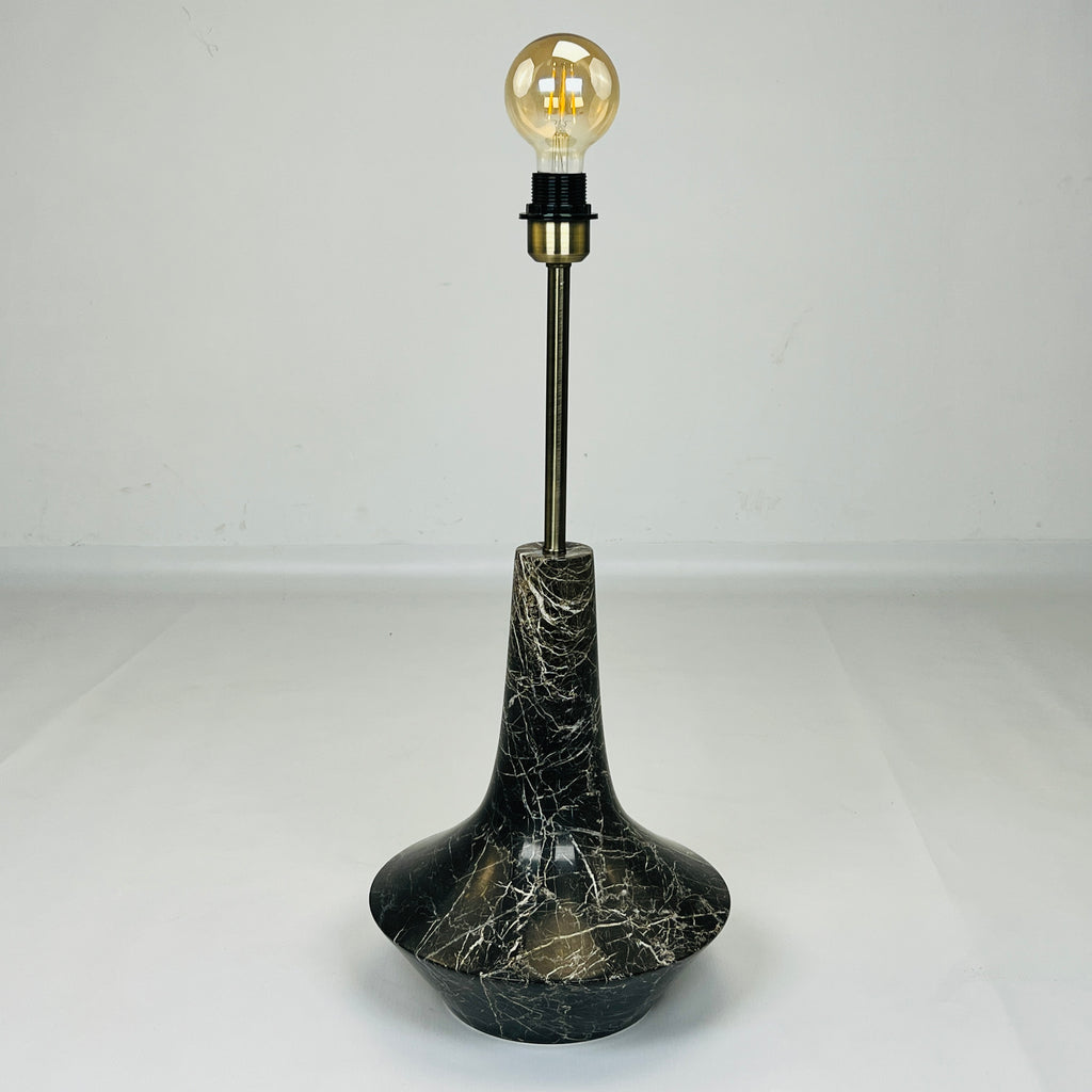 Bulged Saucer Golden Webbed Table Lamp