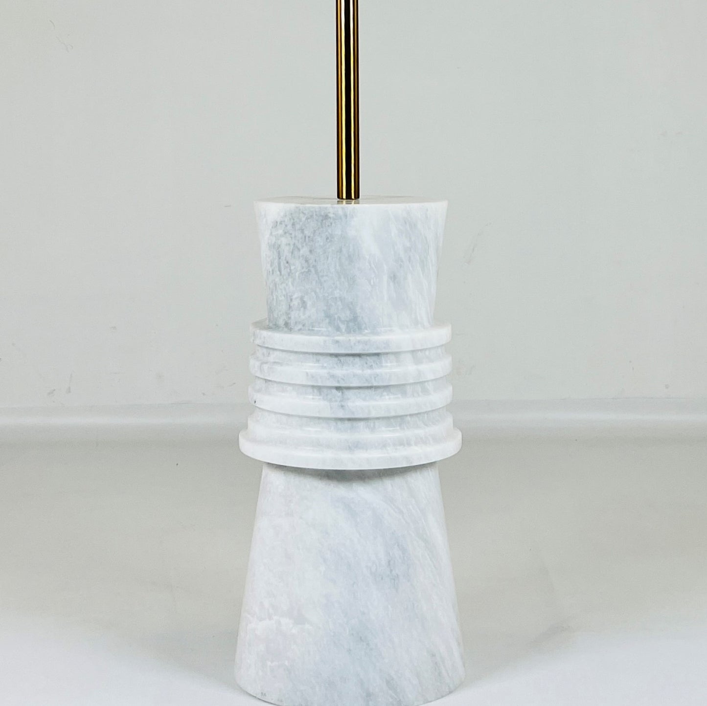 Frustum Ringed Floor Lamp - Gray