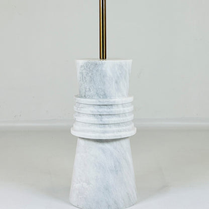 Frustum Ringed Floor Lamp - Gray