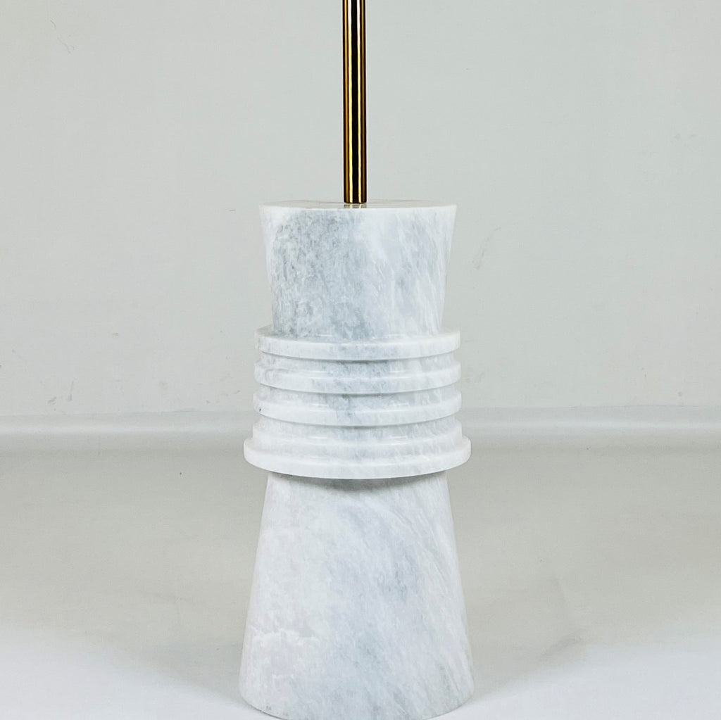 Ringlet White Taxila Stone Floor Lamp