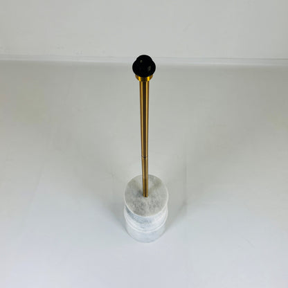 Frustum Ringed Floor Lamp - Gray