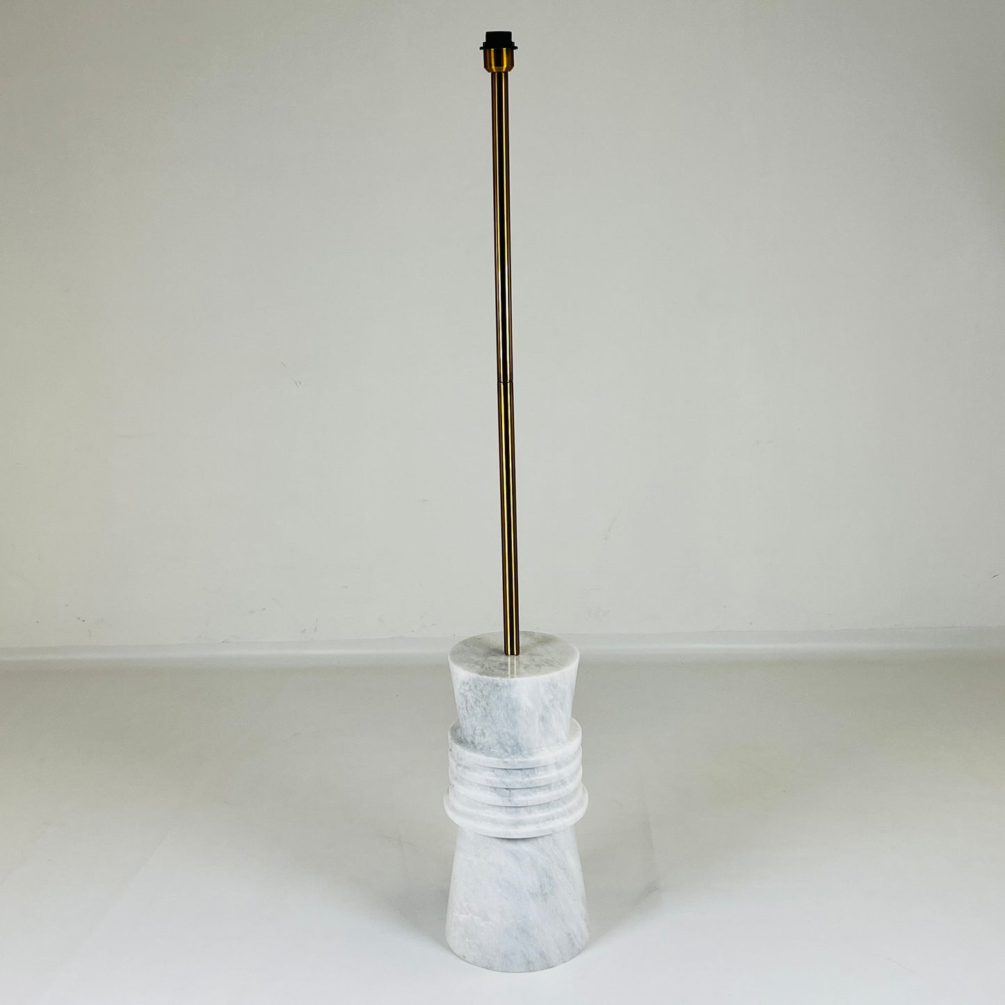 Frustum Ringed Floor Lamp - Gray