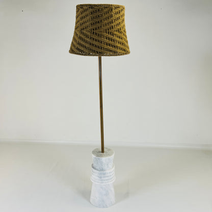 Frustum Ringed Floor Lamp - Gray