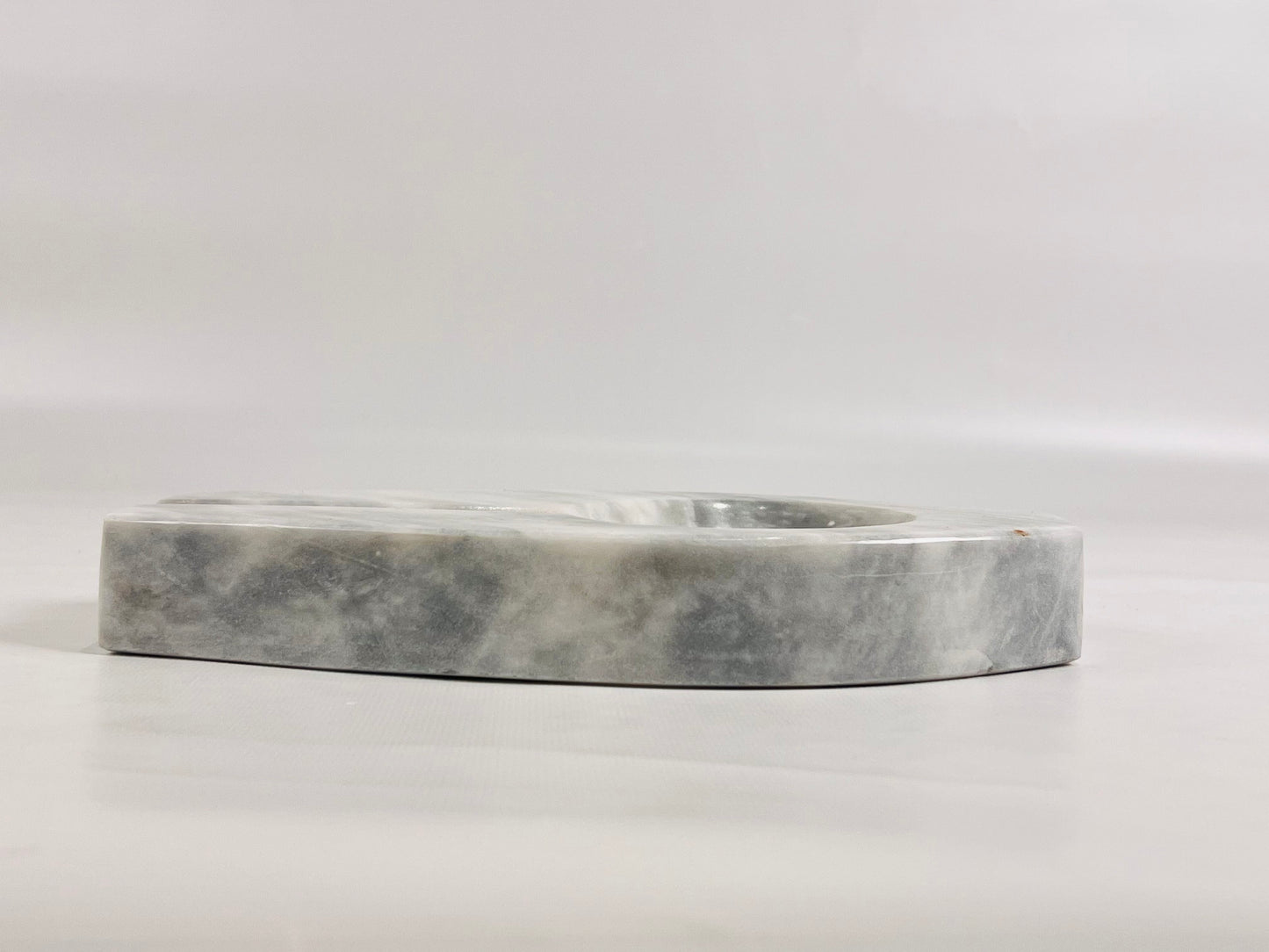 Marble Streaked Ash Tray - Gray