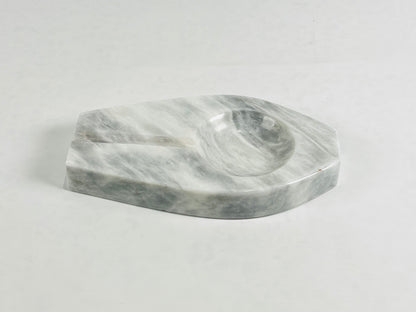 Marble Streaked Ash Tray - Gray