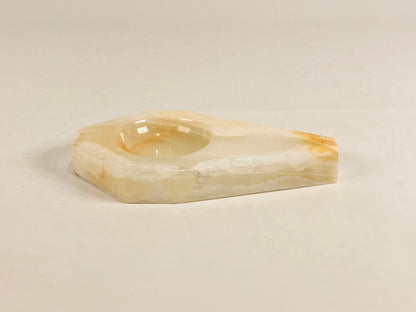 Ivory Marble Ash Tray - Onyx