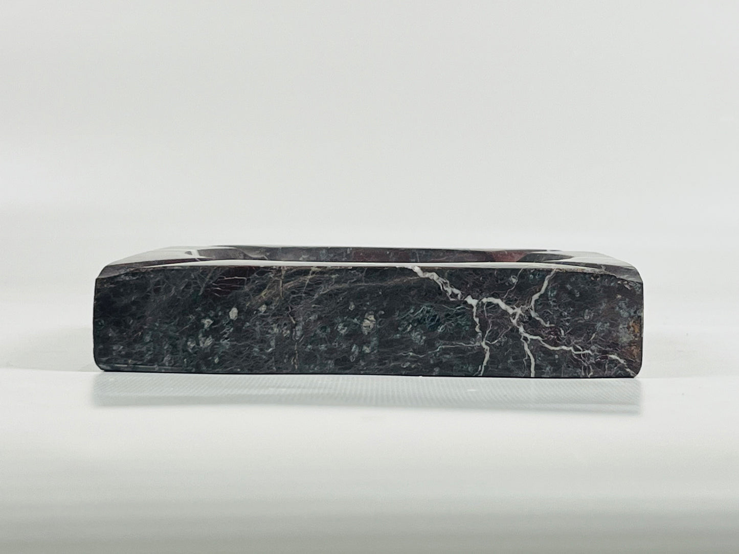 Square Marble Ash Tray - Burgundy