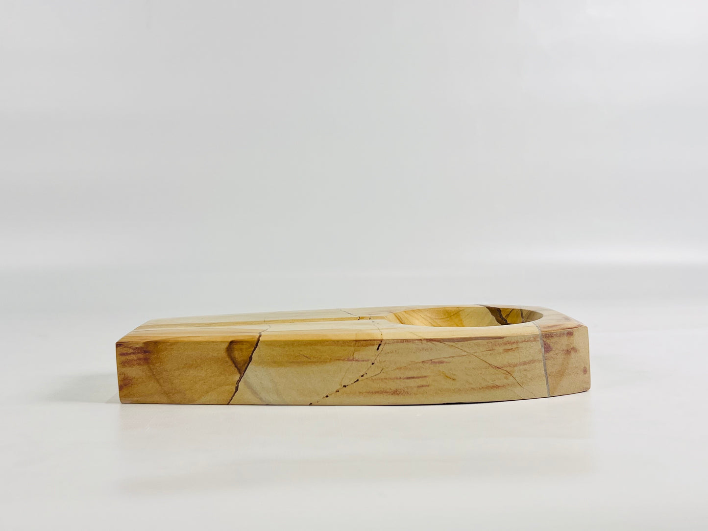 Marble Bark Ash Tray - Beige
