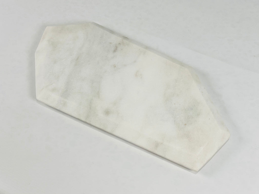 Irregular Marble Grey Streaked Tray