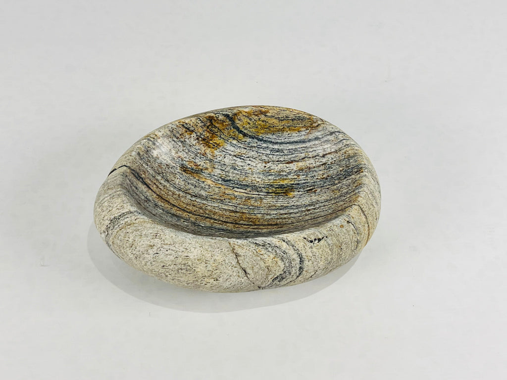 Rippled River Stone Bowl