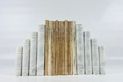 Scholar's Stack Bookends Pair - Gray