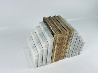 Scholar's Stack Bookends Pair - Gray