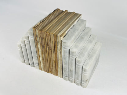 Scholar's Stack Bookends Pair - Gray