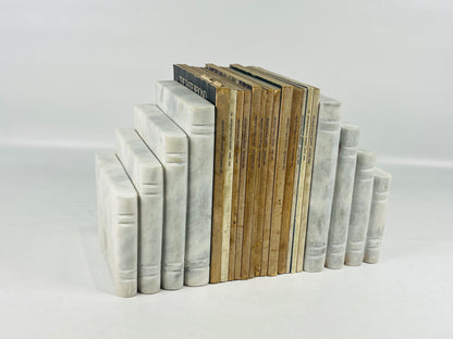 Scholar's Stack Bookends Pair - Gray