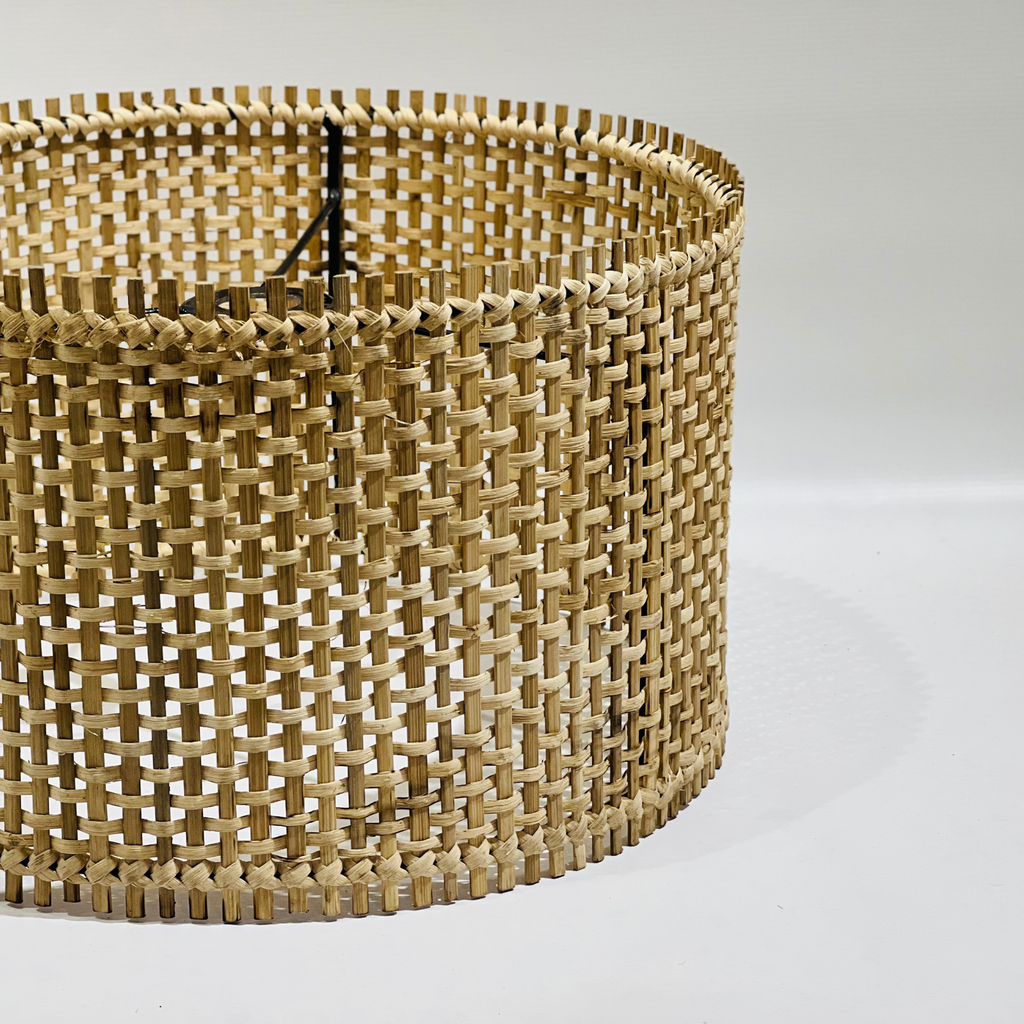 Drum Weave Cane Lamp Shade (Large)