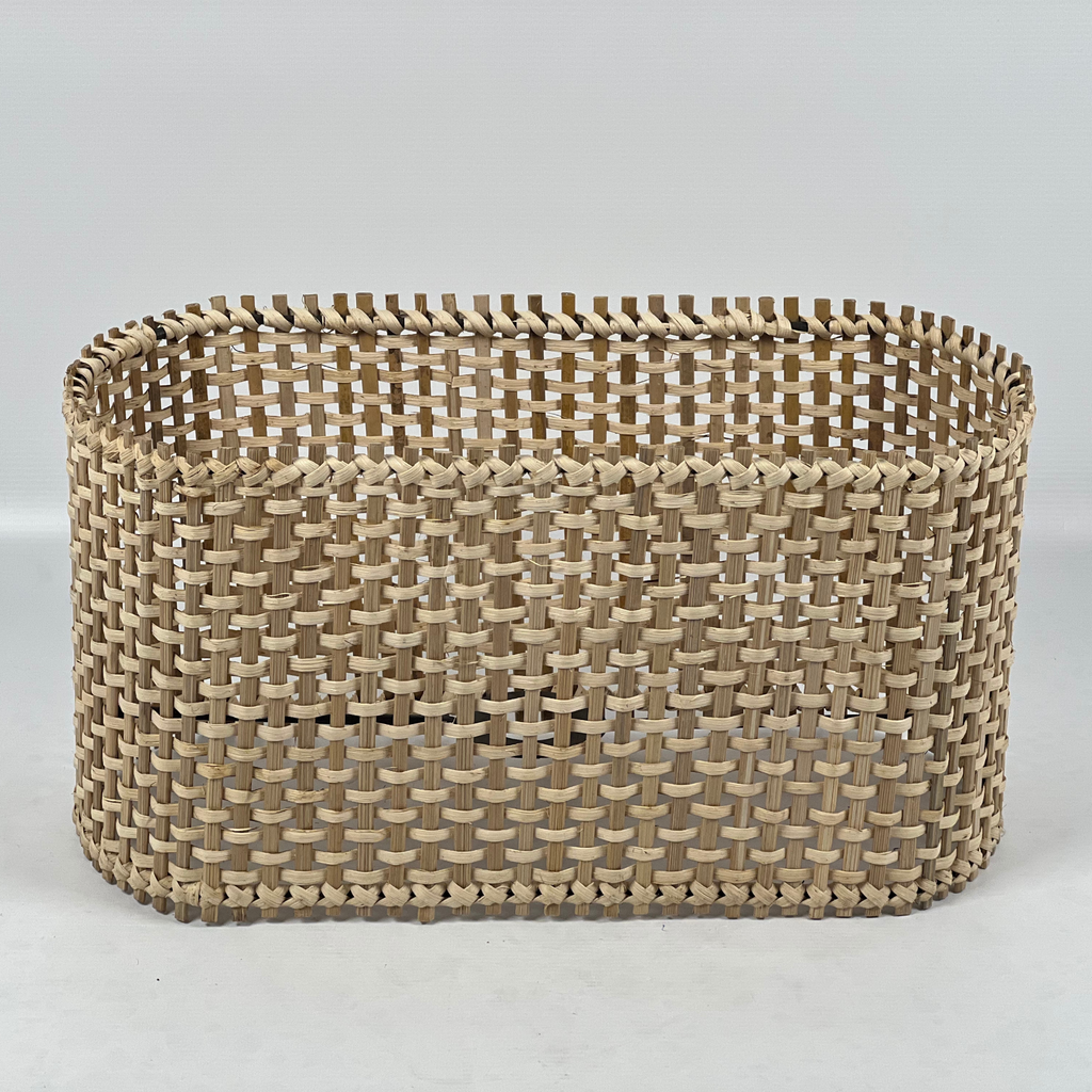 Oval Cane Weave Lamp Shade