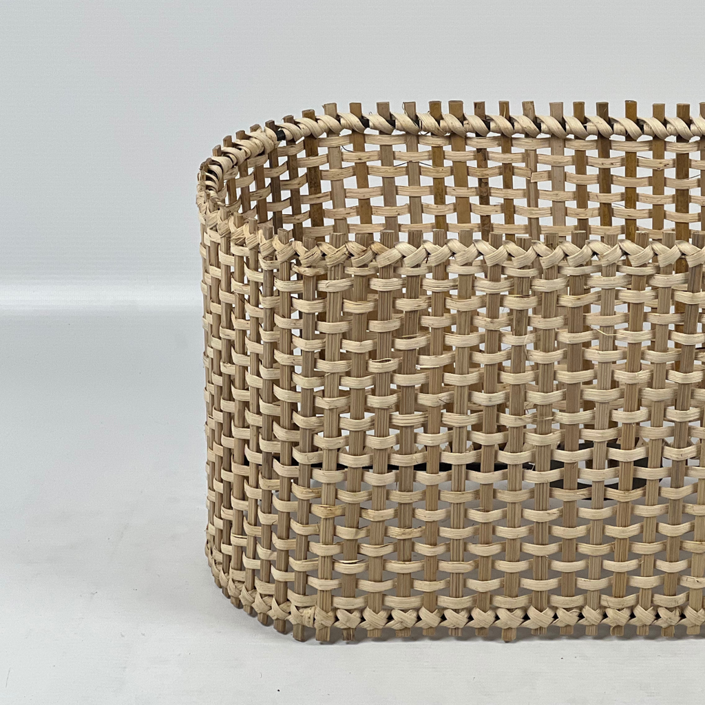 Oval Cane Weave Lamp Shade