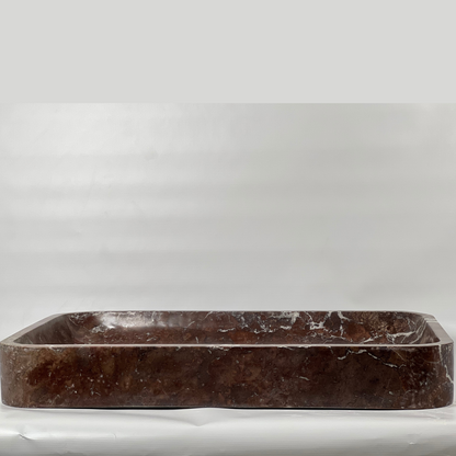 Arced Renctangle Sink - Burgundy